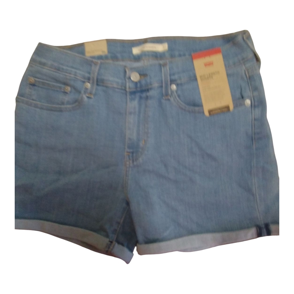 NWT Levi's Women's Light Blue Denim Shorts Size 31 - Picture 7 of 7